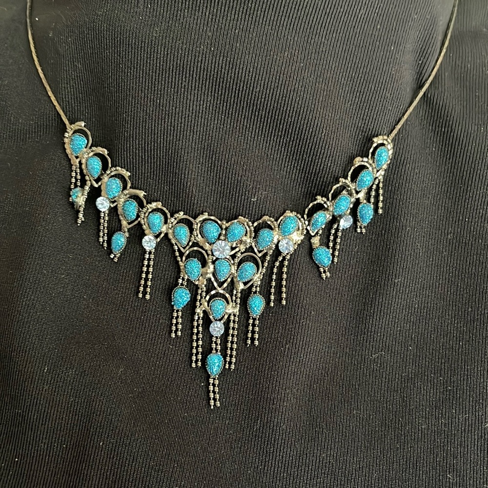 Swarovski blue necklace